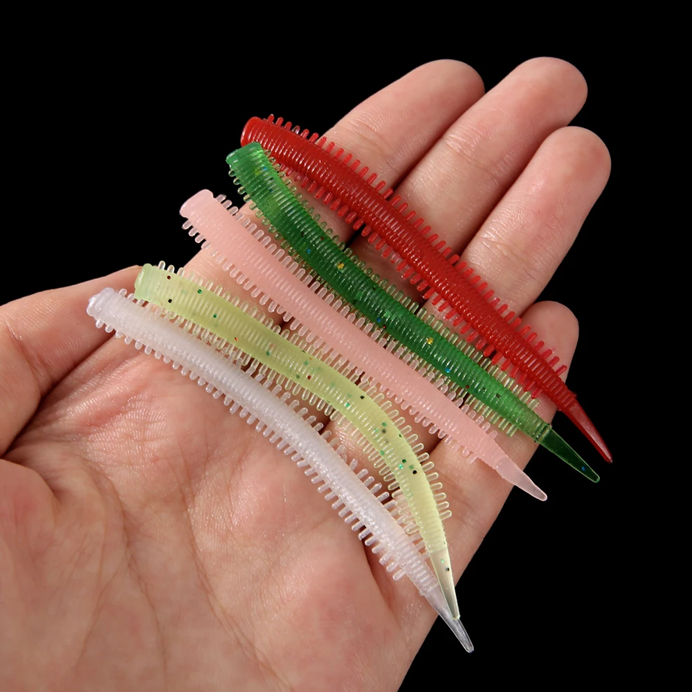 FSTK-señuelo de pesca de lombriz de tierra suave, plantilla de gusano suave de 85mm y 1,0g, cebo de pesca Wobbler, cebos blandos artificiales con aroma decorativo - imagen 3