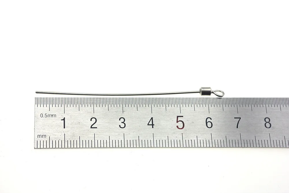 MAGBLUE-Alambre de acero duro para pesca, aguja giratoria de gusano de tierra, 65mm-80mm, accesorios de bricolaje, herramienta de aparejos, 20 unidades por lote - imagen 4