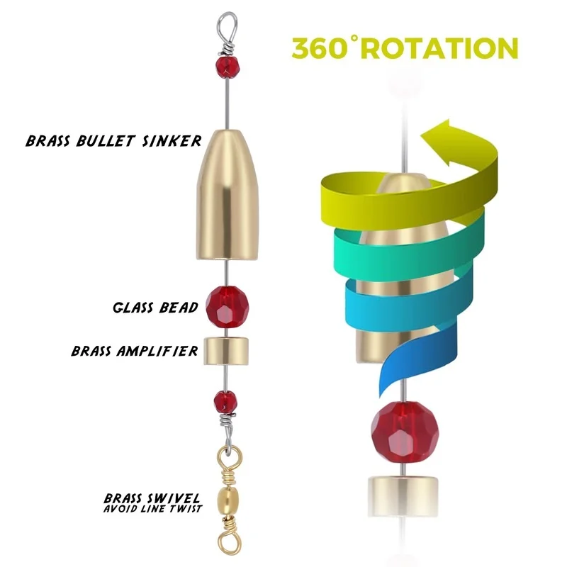Sougayilang-Conector de anillo giratorio de pesca, herramientas de aparejos de latón, 11g/18g/25g