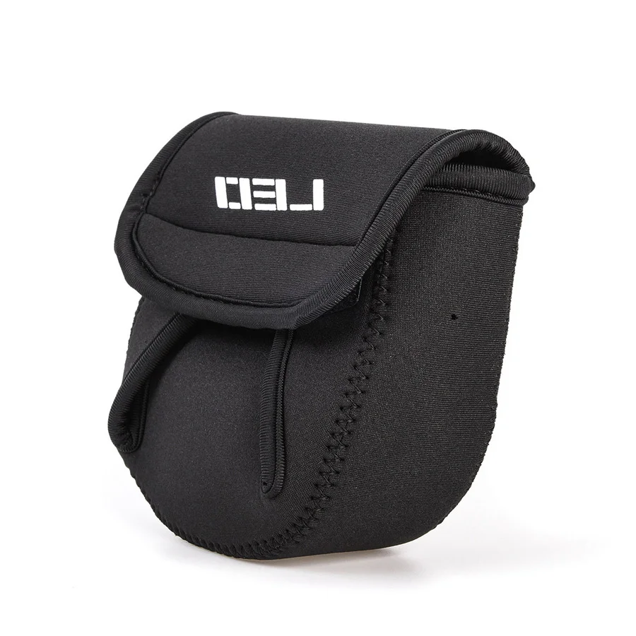 Bolsa para rueda giratoria, funda protectora para carrete de pesca, cubierta suave superligera, balsa de ruedas, bolsa de almacenamiento para carrete de pesca - imagen 4