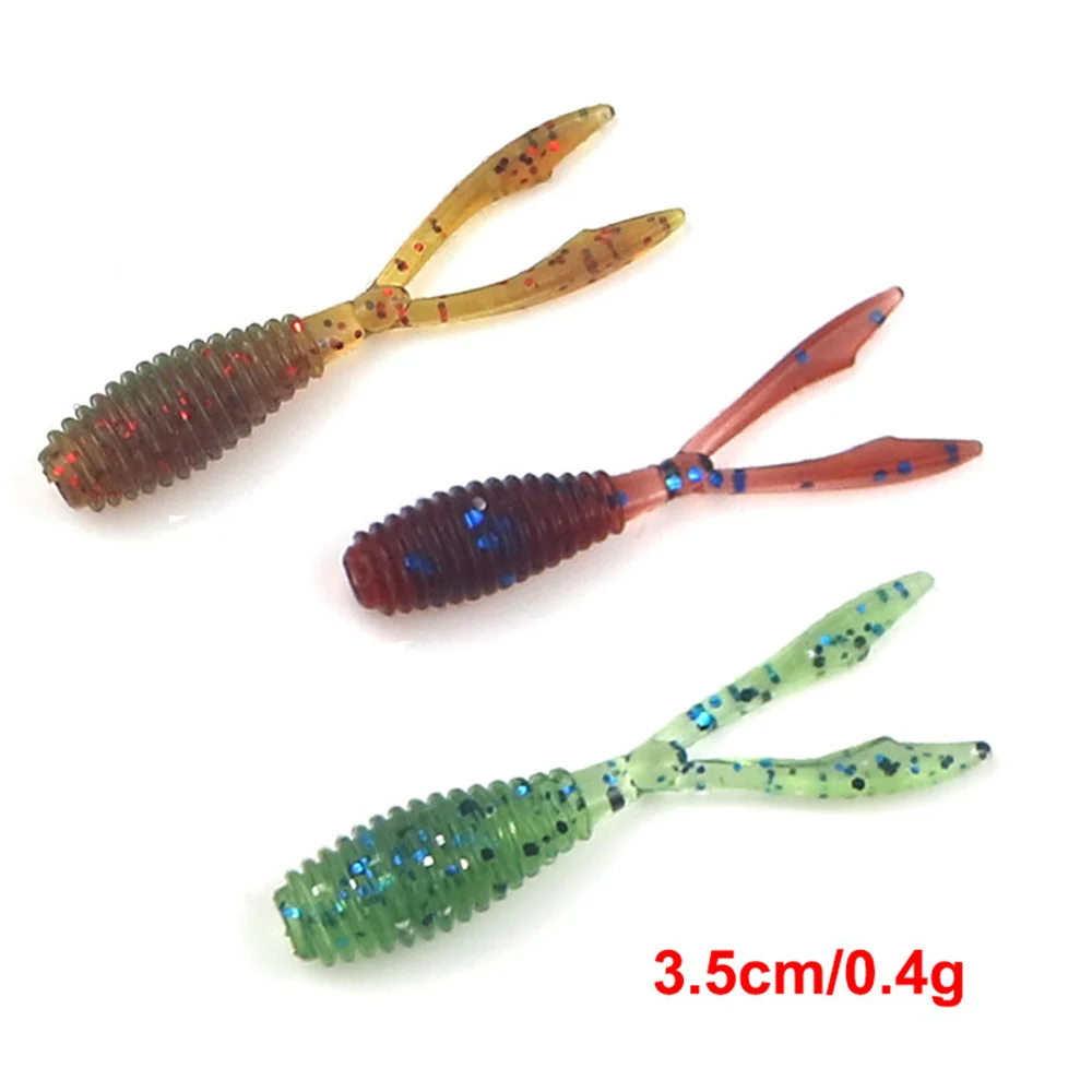 25 unids/caja juego de Señuelos de Pesca blandos cebos de pesca con plantillas anzuelos de púas de plomo anzuelos compensados Kit de aparejos de pesca de carpa de gusano - imagen 3