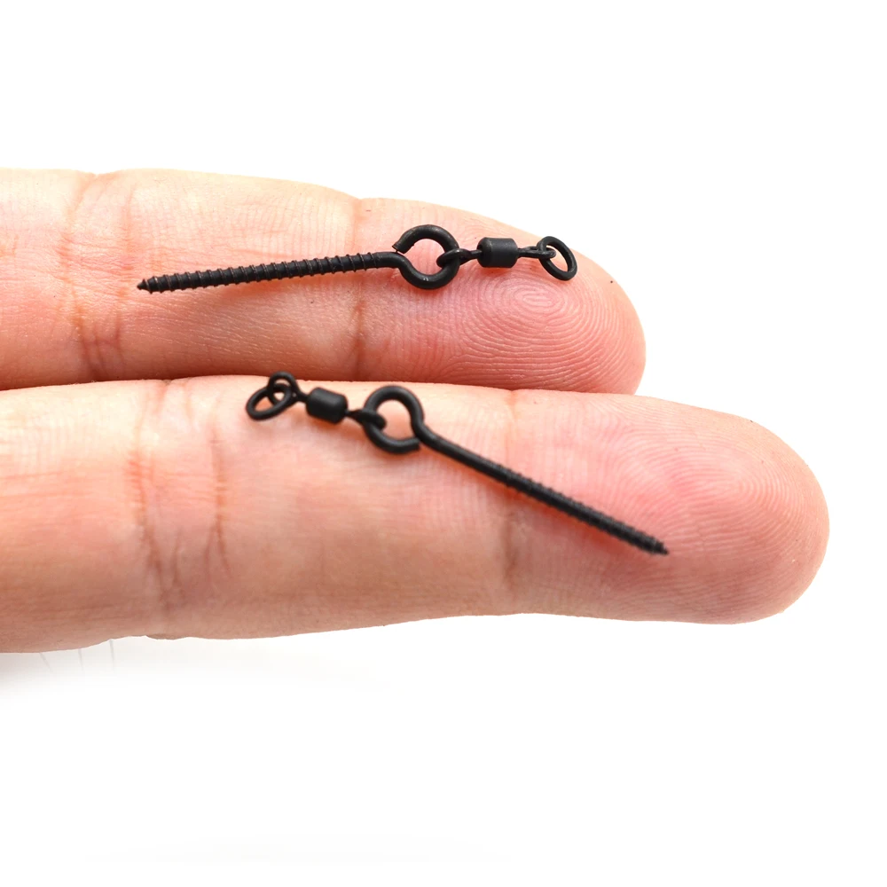 MNFT 12 Uds 35mm tornillos de cebo de carpa Señuelos de pesca giratorios americanos tornillos de cebo para maíz falso Pop Up Zig espuma accesorios de pesca de carpa - imagen 4