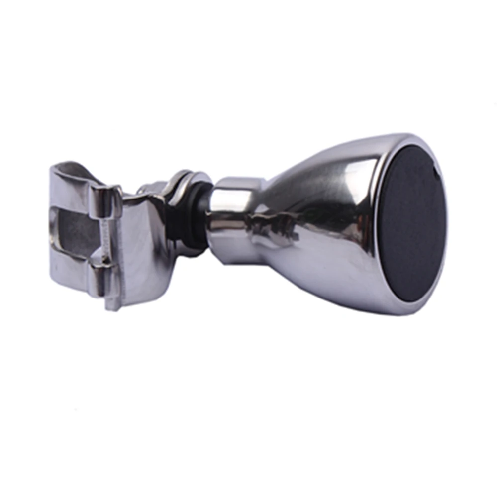 Pomo de volante de acero inoxidable 316 con tapa negra, accesorio para barco marino, yate, Kayak - imagen 2