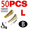 50PCS L B Gold
