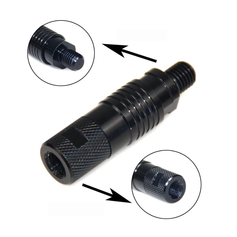 Adaptador de soporte de aleación de aluminio, conector roscado M3/8, soporte de enchufe de tierra, herramienta de pesca, accesorios de alarma de pesca de carpa - imagen 5