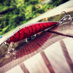 THETIME JD75 8g pececillo flotante señuelo de pesca 75mm cebo duro Artificial aparejos de pesca para lubina perca Lucio trucha señuelos