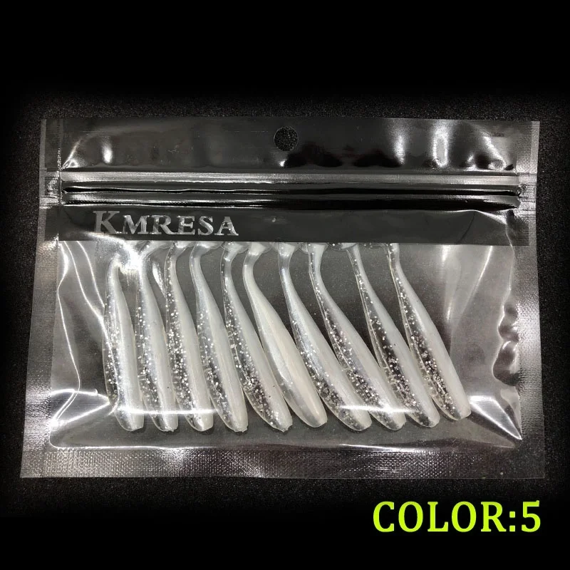 10 unids/lote 75mm 2,1g Wobbler señuelo de pesca Easy Shiner Jig Swimbait Artificial doble Color silicona cebo suave carpa lubina señuelos - imagen 4