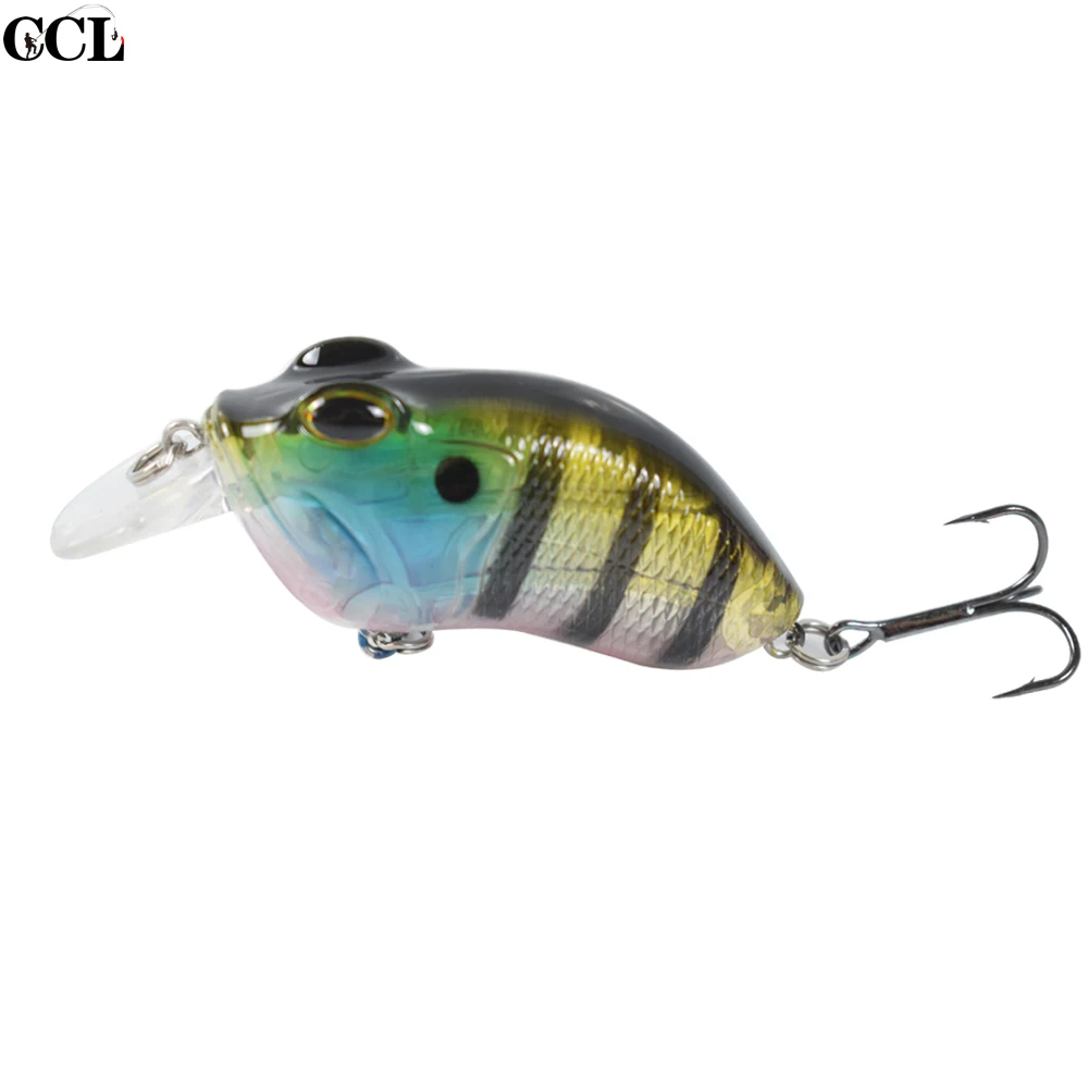 CCLTBA-sonajero flotante de alta calidad, Señuelos de Pesca Crankbait, cuerpo duro, cebo de manivela Wobbler, 7cm, 14g, nuevo - imagen 5