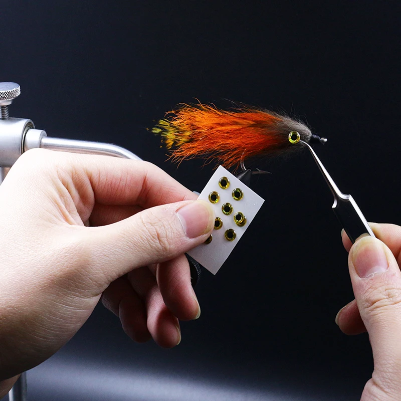 Juego de 3 unids/set de pinzas para atar moscas de alta calidad con punta Superfina, pinzas antiestáticas, curvadas y rectas, kit de herramientas para atar moscas - imagen 5