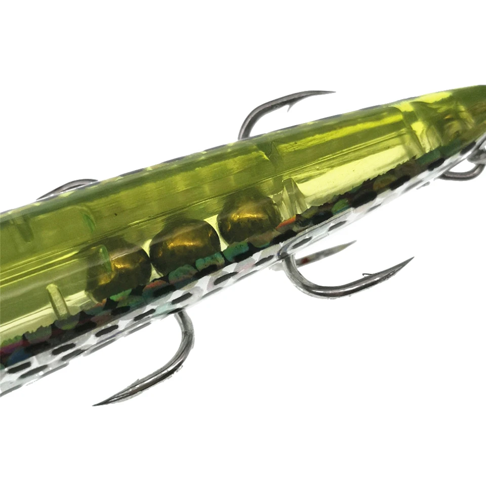 Jerkbait Wobblers 14cm 18,5g profundidad 1m cebo duro Minnow aparejos cebo de pesca Señuelos de Pesca Sistema de Transferencia de peso para fundición larga - imagen 4
