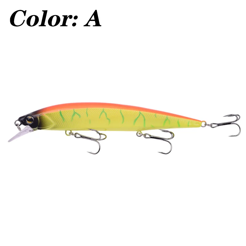 Señuelos de Pesca de pececillo flotante, 14cm, 18,5g, Crankbait, Wobblers, cebo duro Artificial para Lucio, percha, lubina con ganchos, Swimbait, 1 Uds. - imagen 5