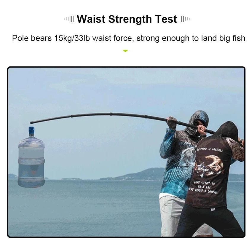 Red de pesca plegable, poste de carbono, ultraligero, retráctil, telescópica, de mano, 1,8-3,45 m - imagen 4
