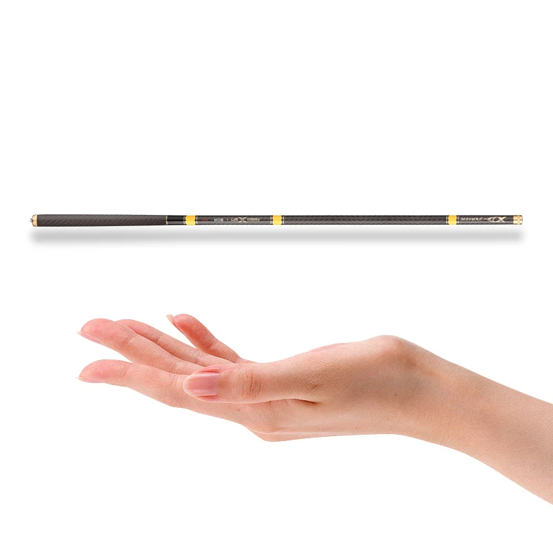 Caña de pescar de alto carbono, súper ligera, dura, 3,6 m, 4,5 m, 5,4 m, 6,3 m, 7,2 m, 8m, cañas de pescar de agua dulce de mano para verano - imagen 5