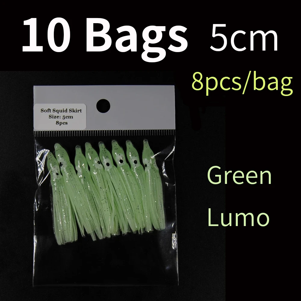 10bag 5cm green