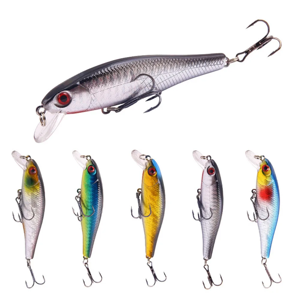1 Uds. Señuelos de pesca Minnow cebo duro 8,6 cm 9,3g Jig wobbler Bass Pike señuelo cebos artificiales de plástico para aparejos de pesca Crankbait