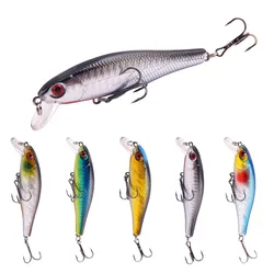 1 Uds. Señuelos de pesca Minnow cebo duro 8,6 cm 9,3g Jig wobbler Bass Pike señuelo cebos artificiales de plástico para aparejos de pesca Crankbait