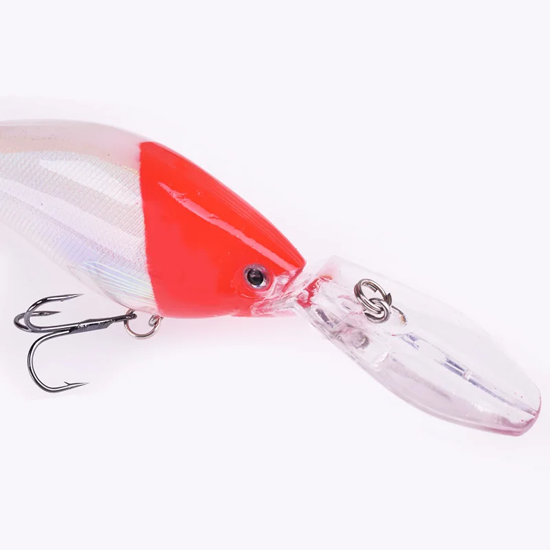 Señuelos de Pesca de manivela, cebo duro Wobbler de agua profunda, Crankbait Artificial para aparejos de Pesca de lubina, 110mm, 18g, 1 unidad - imagen 4