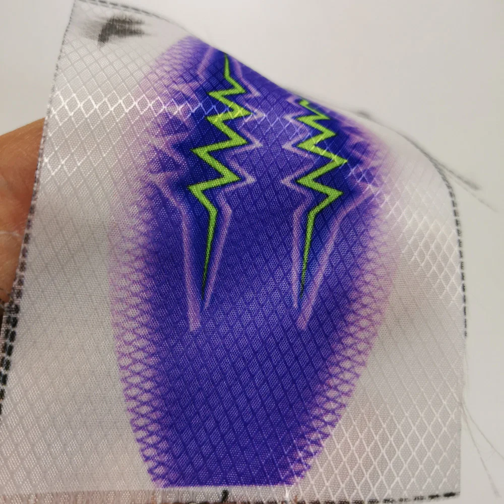 Tela de poliéster para cebo de calamar, señuelo de malla fina con patrón impreso brillante de camarones y peces, accesorios artesanales, plantilla de colores populares, 20 piezas - imagen 4