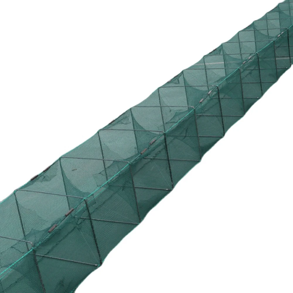 Red de pesca larga nailon, plomos agua profunda, portátil, cangrejo, langosta, trampa, peces, camarones, redes, cebo vivo - imagen 5