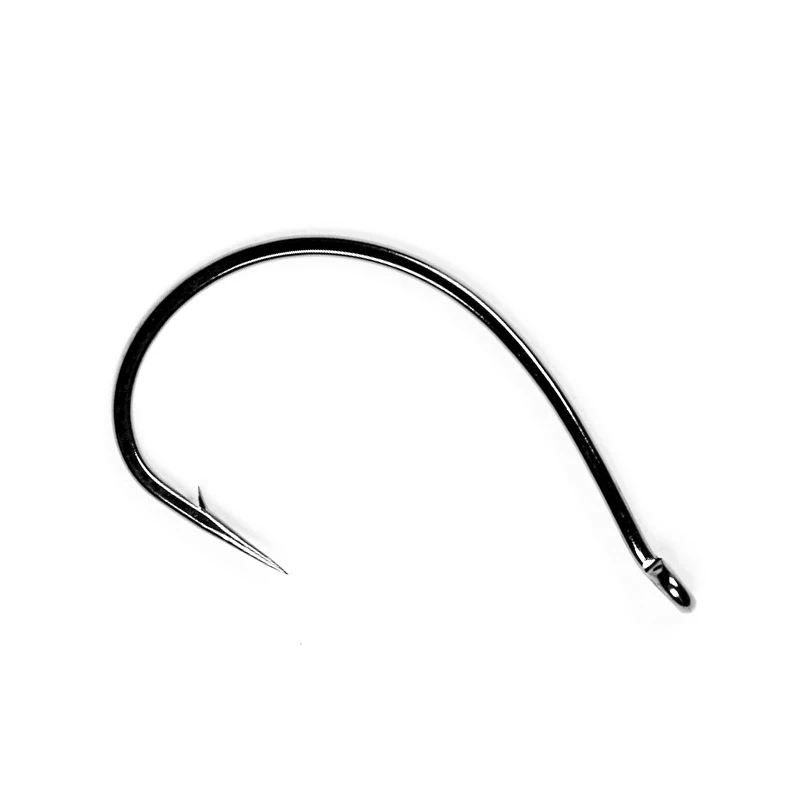 20 unids/lote Drop Shot crochet # 3 # 2 # 1 # 1/0 # 2/0 acier inoxydable Crochet Offset farfelus manivelle ver accesorios hameçon d - imagen 4