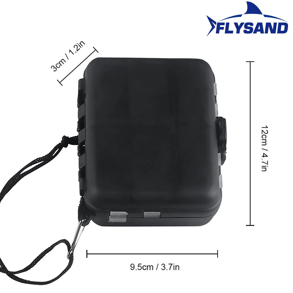 FLYSAND-Kit de accesorios de pesca, caja de aparejos portátil, gancho, pesas, barril giratorio, cuentas luminosas, caja de almacenamiento ligera, 177 piezas - imagen 5