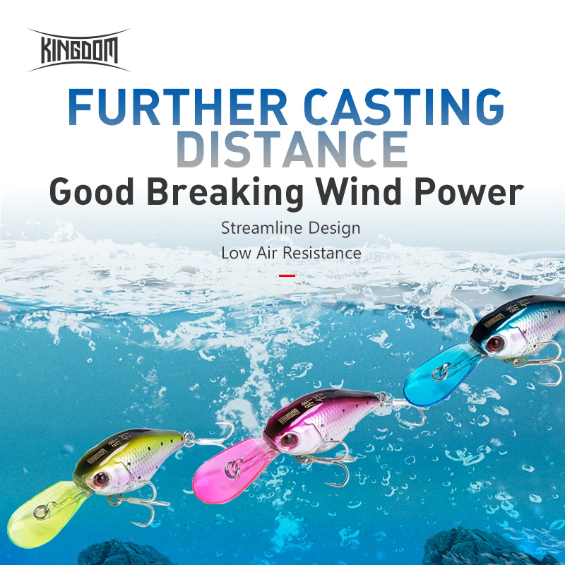Kingdom Crazy Crankbaits Señuelos de Pesca de hundimiento lento Mini Minnow Swing Manivelas pequeñas cebos duros 5g 50mmm Wobblers aparejos de pesca - imagen 4