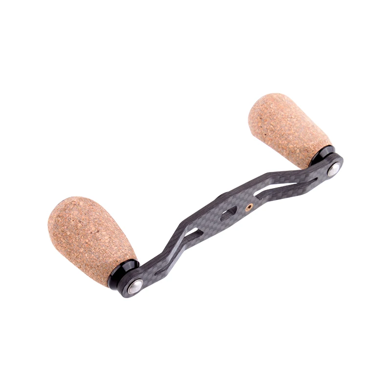 Kawa-mango de carrete de pesca de fibra de carbono con perilla de corcho para Shimano D/ A/ S, tamaño de agujero de Baitcasting 7*4/8*5mm, longitud de 105mm, bricolaje - imagen 4