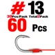 Hook size 13  60Pcs