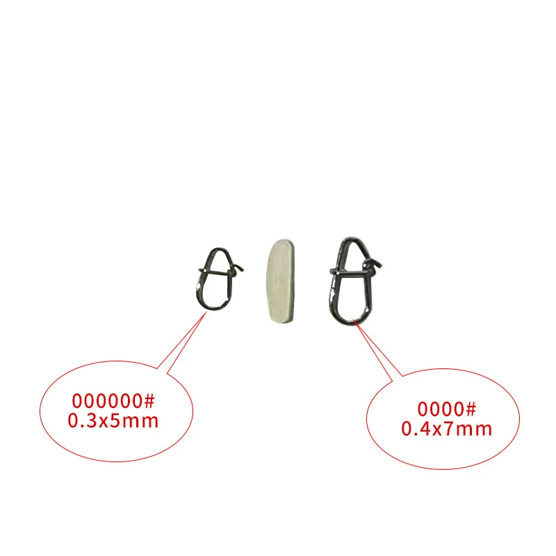 2000 Uds. Pin de calabaza de acero inoxidable, bloqueo de Clip rápido de seguridad, conector de señuelo giratorio de fuerte tracción, accesorios de aparejos de Pesca - imagen 3