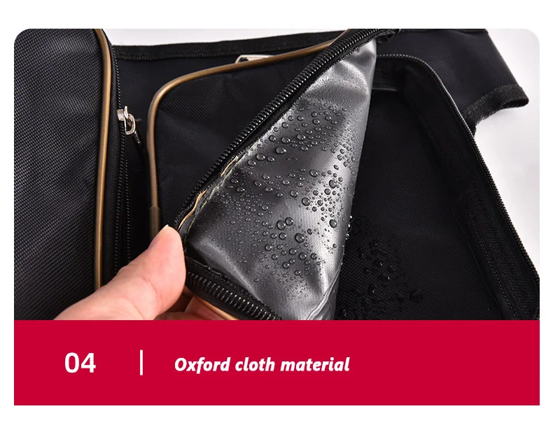 El material de tela de Oxford garantiza la durabilidad y la comodidad en el uso diario