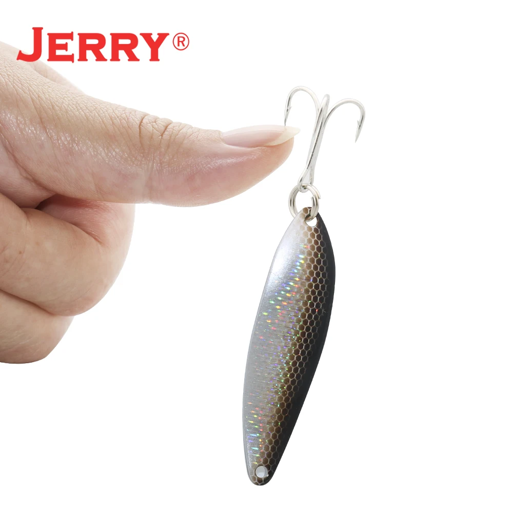 Señuelo de cuchara Artificial Jerry JD, de Metal fundido cebo de Pesca Jigging, aparejos de Pesca para salmón, Zander, 7g, 10g - imagen 4