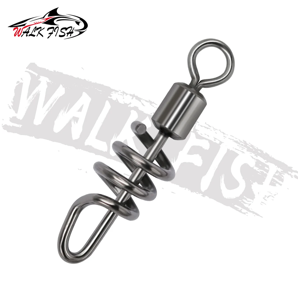 WALK FISH-20 piezas giratorio con anillo sólido, accesorio de pesca, gancho de pesca, modelo caliente - imagen 3