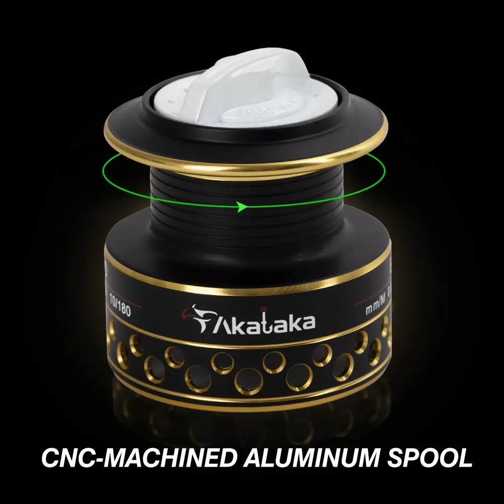 Akataka-carrete giratorio de pesca Eagle, caña de pescar de agua salada, 2000/3000/4000 5,1: 5,5 1:1 10 + 1BB, arrastre máximo de 17,64 libras, 26,46 libras - imagen 3