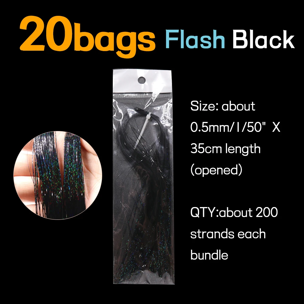 20 bags flash black