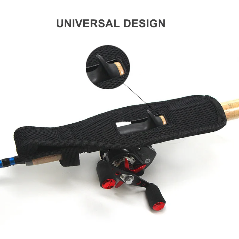 De Pesca caña para exteriores de caña de pescar Rack soportes funda de Nylon abordar herramientas accesorios palillo pesca Polo titular cinturón XA260G - imagen 4