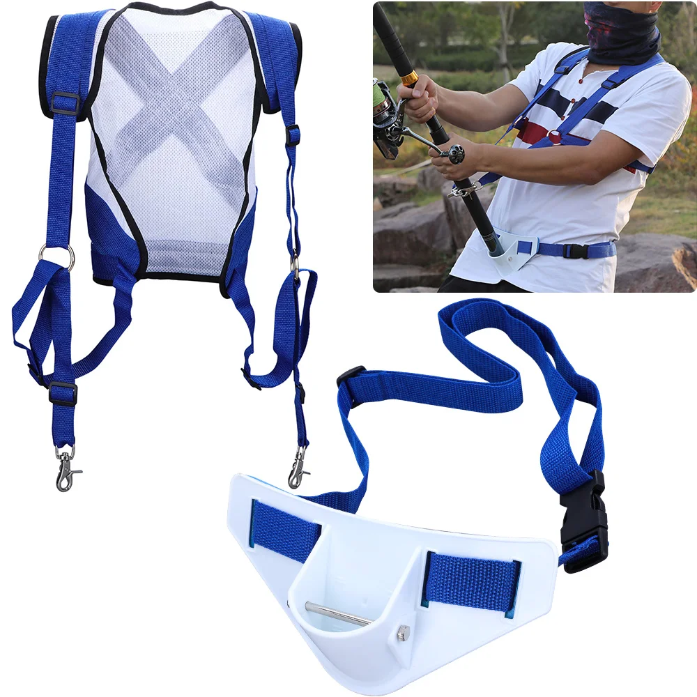 Sougayilang-Conjunto de chaleco de Pesca, chaleco de peso de Pesca de alta calidad con soporte de caña de pescar portátil, accesorios de Pesca - imagen 5