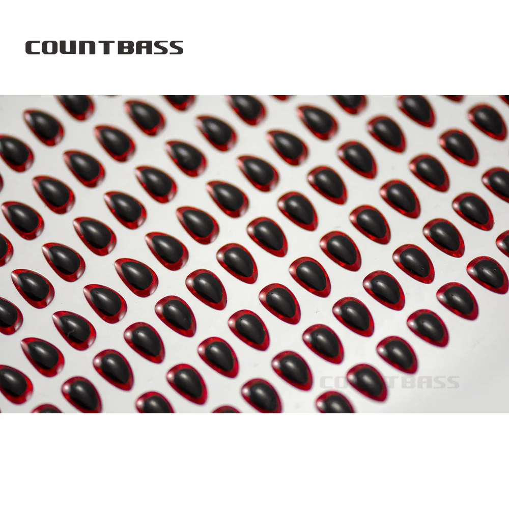 COUNTBASS-señuelo de pesca holográfico 3D especial, ojos para cebos duros, plantillas de fundición de Metal, Jigging lento, llantas doradas, ojos de señuelo 3D