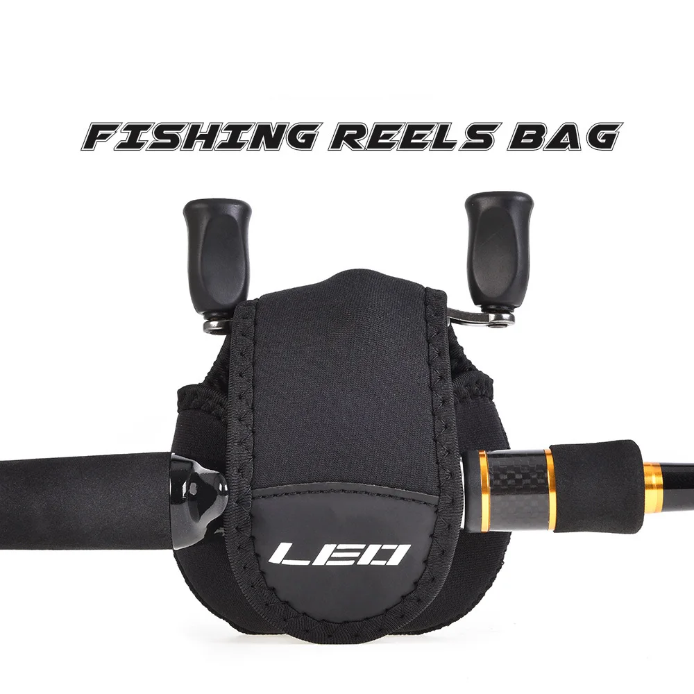 Bolsa para carrete de Baitcasting, funda protectora para Carretes de pesca, cubierta de almacenamiento portátil, bolsa para rueda de fundición de cebo, equipo de pesca - imagen 5