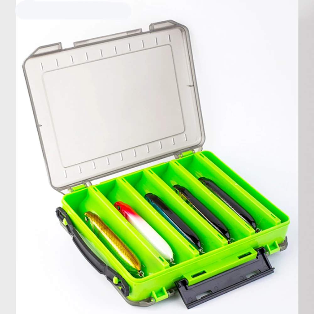 Caja de plástico para Señuelos de Pesca de doble cara, 22 compartimentos, cajas para señuelos de cebo Minnow, accesorios de aparejos de pesca, cajas de almacenamiento X455G - imagen 5