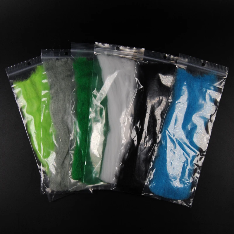 Señuelo de pesca de fibra de carbono, cebo de trucha y Cabeza de Acero, Material de atado de moscas, varios colores, 2 paquetes - imagen 4