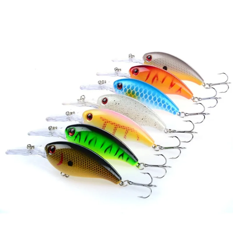 Señuelo de pesca con manivela de 1 piezas, cebos duros artificiales de 10cm/15g, Crankbait, Jerkbait, Wobbler, aparejos de pesca con buenos anzuelos triples - imagen 4