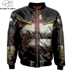 Chaqueta Bomber Templario para pesca – Cálida con estampado 3D