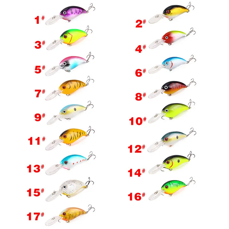 Señuelo De Pesca Crankbait pesas 13,6g Articulos De Pesca Isca Artificial pez falso manivela cebo 0,5-1 m Señuelos De Pesca hundidos 2019 - imagen 2