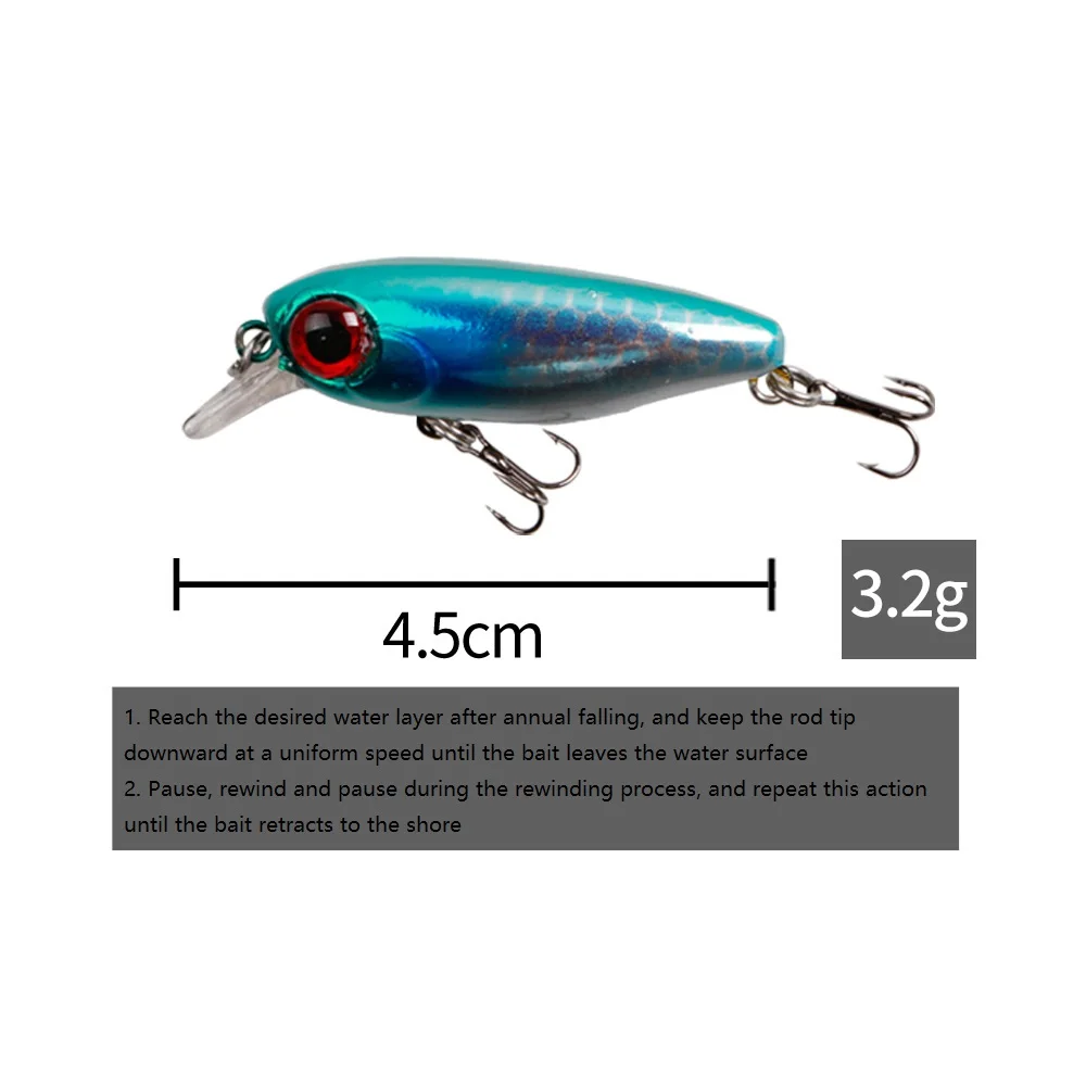Mini Mino Flotante Wobbler Topwater para Black Bass - imagen 4