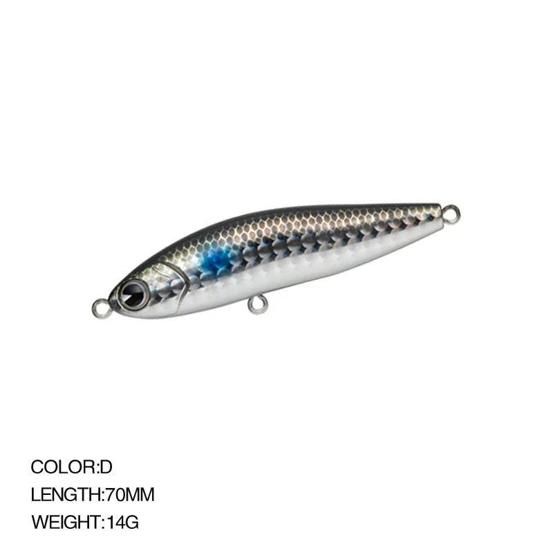 KMRESA-SEÑUELOS Jerkbait de pesca, Wobblers de 14g/70mm, lápiz que se hunde completamente, capa de natación, cebo duro Artificial - imagen 4