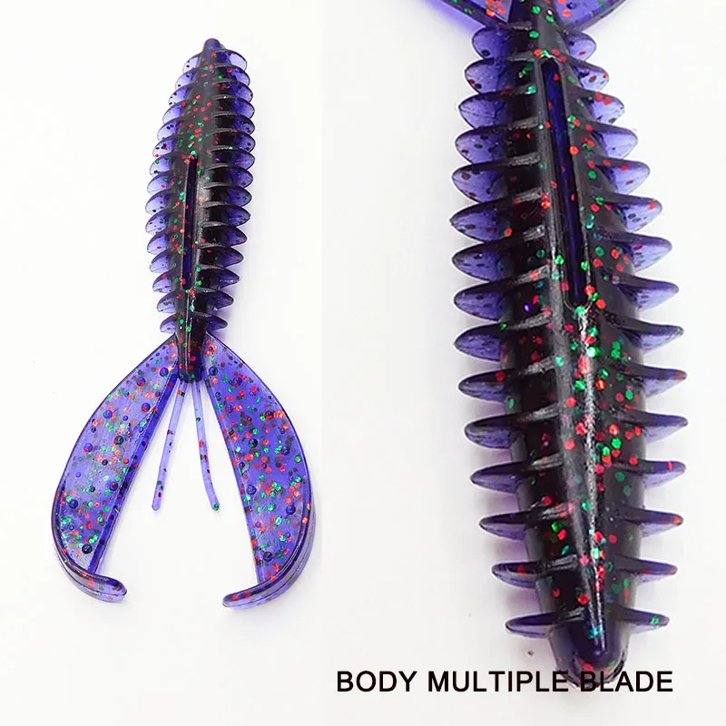 ESFISHING nuevas Señuelos de Pesca Chunk Craw 6 uds 110mm venta al por mayor cebos blandos Wobblers Trolling Bass Wobblers hundimiento con sales - imagen 4