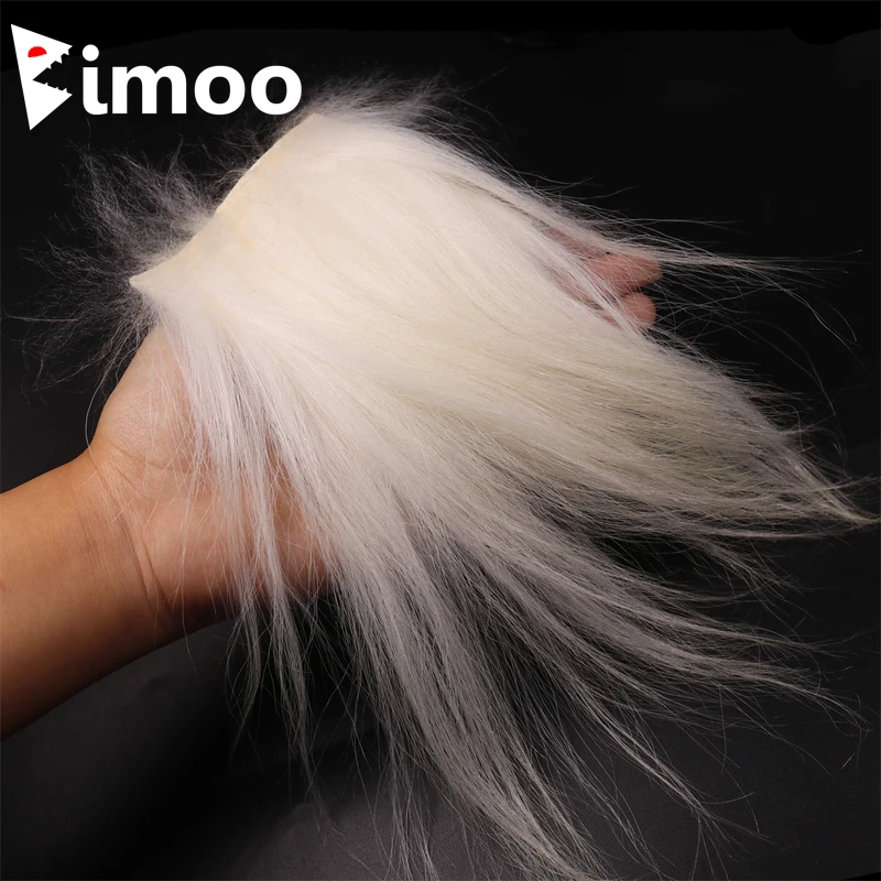 Bimoo, 11 colores, pelo de cabra de Cachemira, Material Natural para atar moscas para agua salada, agua caliente, rayos solares, sombra, Collie, señuelo para perros, fabricación de cebo