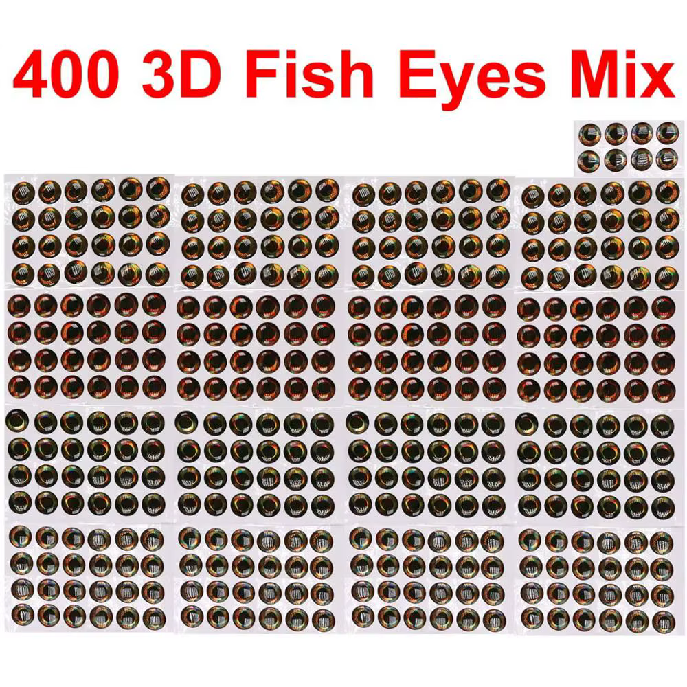 Ojos de pez epoxi 3D para streamer – material de atado - imagen 5