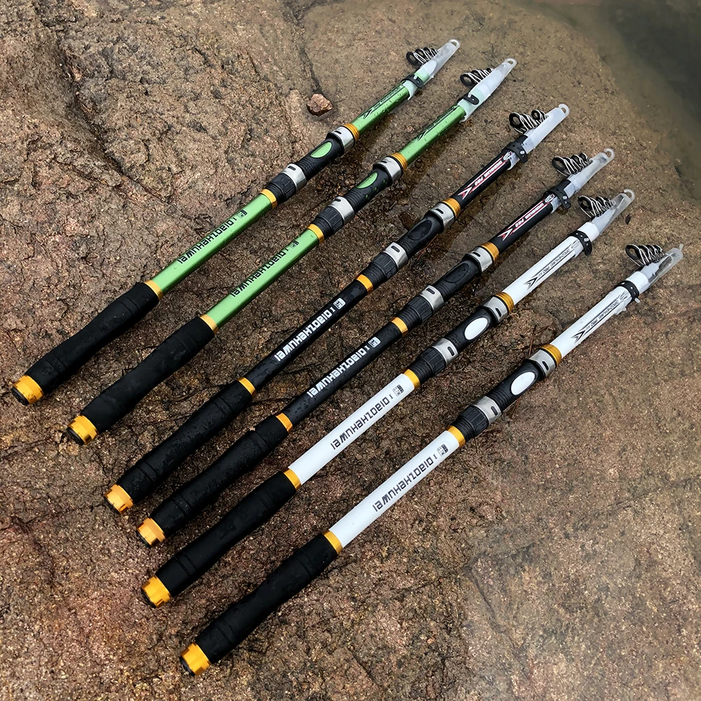 GHOTDA-caña de pescar telescópica de fibra de carbono, 2,1/2,4/2,7/3,0/3,6 M, alimentador de carpa, aparejos de pesca - imagen 3