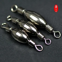 Plomos de plomo de cobre, 10 piezas, 1,6/3,3/5/7/10g, ganchos giratorios de peso adicional, Conector de contrapeso, accesorios de aparejos de pesca